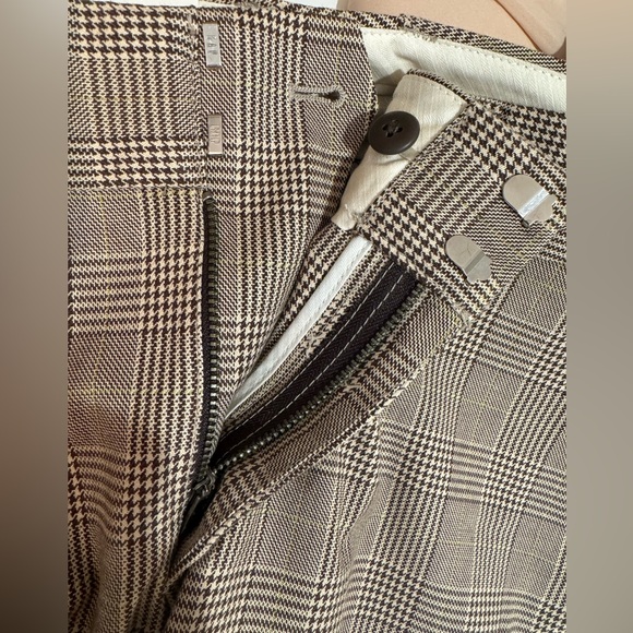NWT! GAP Preppy Plaid Cuffed Trouser - Picture 3 of 7